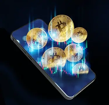 Trading-Dashboard der SAPcoin App auf Smartphone